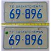 Image 1 : Matched Pair Sask 1972 Plates