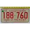Image 1 : 1973 Sask RCMP Plate