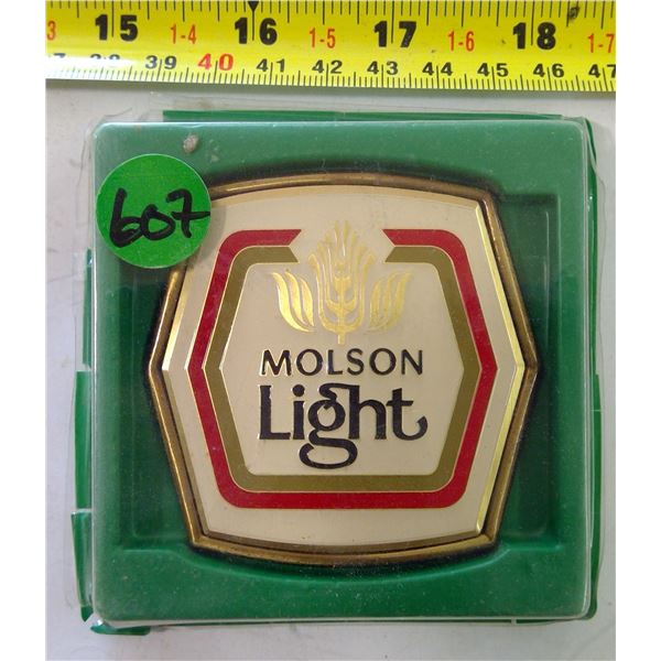 Enamel Molson Light Belt Buckle