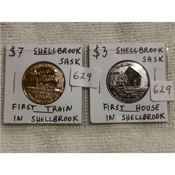 2 Shellbrook, SK $3 and $7 coins