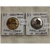 Image 1 : 2 Shellbrook, SK $3 and $7 coins