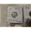 Image 2 : 1940 & 1941 Newfoundland 5 cent silver coins
