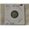 Image 1 : 1913 10 cent silver coin