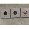 Image 5 : Lot of 3 double hanging 1 cent coins - 1962, 1963, 1964