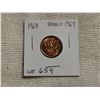 Image 1 : 1969 double date 1 cent, unc