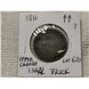 Image 1 : 1816 Upper Canada 1 cent token, Isaac Brock