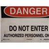Image 3 : Danger Do Not Enter sign