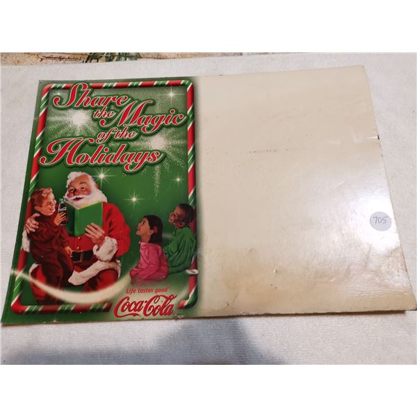 Vintage Coca-Cola two sided pricing sign