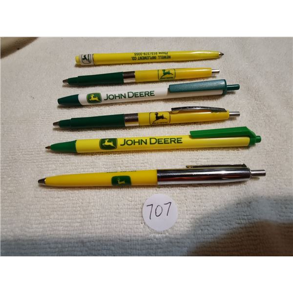 Lot of 6 different John Deere pens