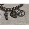 Image 2 : Sterling bracelet with 3 charms