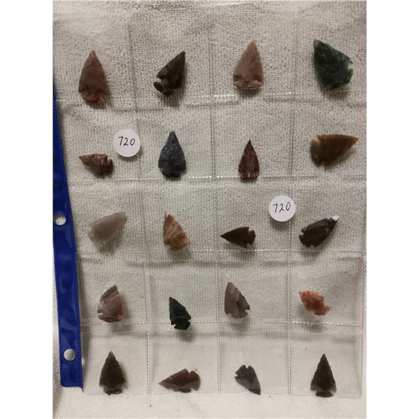 Lot of 20 arrowheads