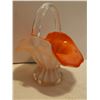 Image 4 : Orange/white & amber decorative glass, 4" and 7"