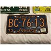 Image 5 : 7 Alberta license plates