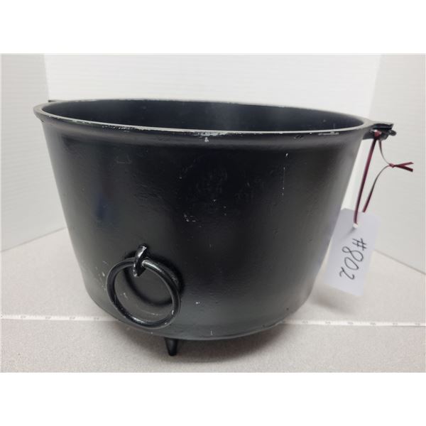 Cast Iron pot, 3 legs, 11” across x 8 ½” deep