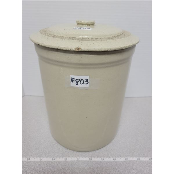 Gallon crock with lid