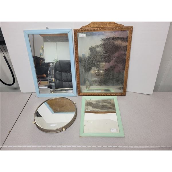 4 vintage mirrors