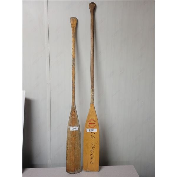 Wood oars (2)