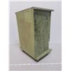 Image 3 : Green wooden tabletop storage chest, 11” high x 8” wide