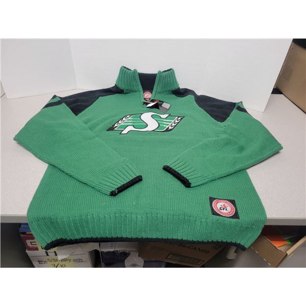Saskatchewan Rough Riders sweater, Size S, tags attached
