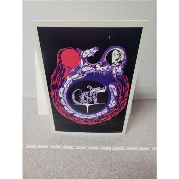 Art card (for framing), “Wi uma”, by Francis Dick, Kwakwaka’wakw Nation