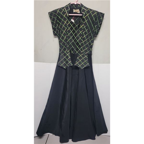 1940’s viscose Cocktail dress, labelled, “Lily Belle by Samuel”