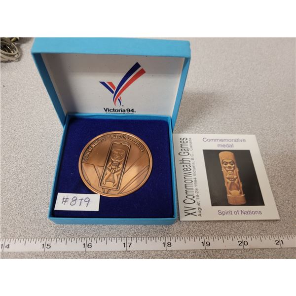 Spirit of Nations Commemorative medal, Victoria, 1994