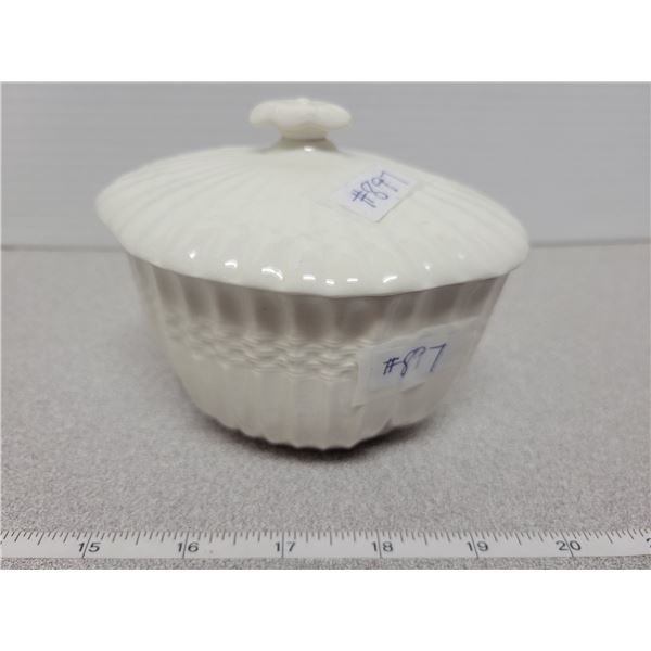 Chelsea Wicker covered sugar bowl, Spode, England