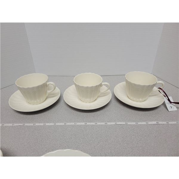 Chelsea Wicker coffee cups and saucers, Spode, England (3)