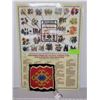 Image 1 : Contemporary Navaho wool weaving, 9”x8” and poster of Navaho dyes, 2009