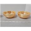 Image 3 : Peach luster FireKing, 2 coffee mugs, 2 cereal bowls