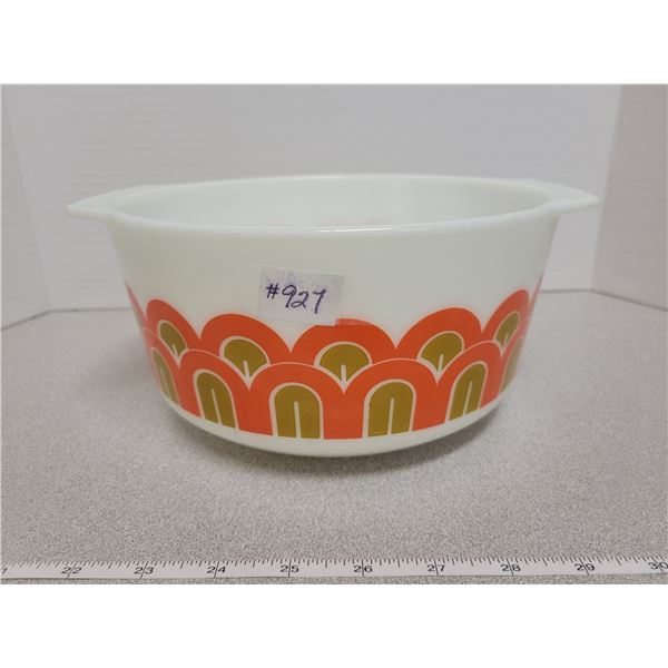 Pyrex, 3-quart straight edge mixing bowl, “Arches”, #9334, 1971