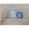 Image 4 : Pyrex refrigerator dishes, 2 cup blue and 1 cup delphite