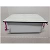 Image 1 : Enamelled kitchen storage box with lid, 13 ½” X 10 ½”
