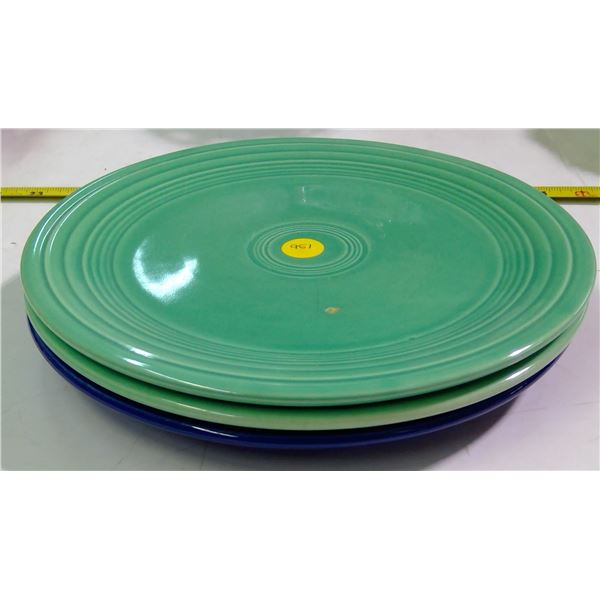 3 - 9.5" Fiesta Plates