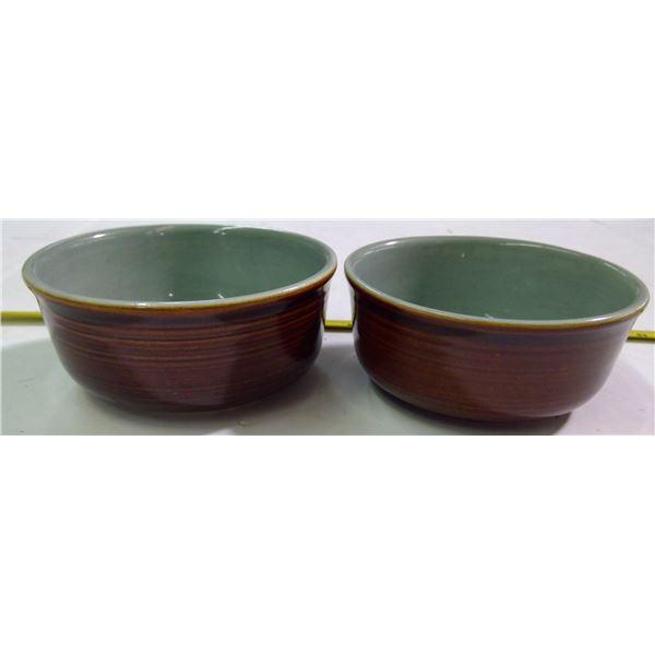 2 - Red Wing USA Bowls - 6" Diameter