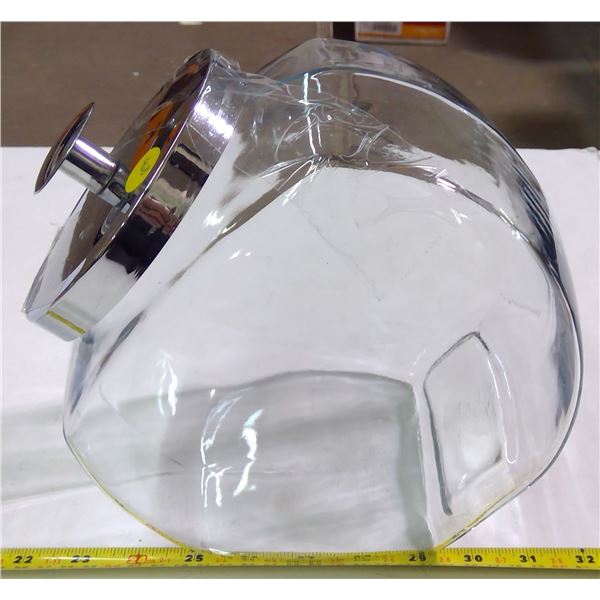 Clear Glass Cookie Jar