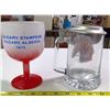 Image 4 : 1973 Calgary Stampede Glass & Beer Stein with Lid