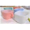 Image 4 : Lot of 5 - 1950's Square Glasbake Mugs - Made in USA