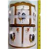Image 1 : "Fifties" Rooster Condiment Set in Wood Box