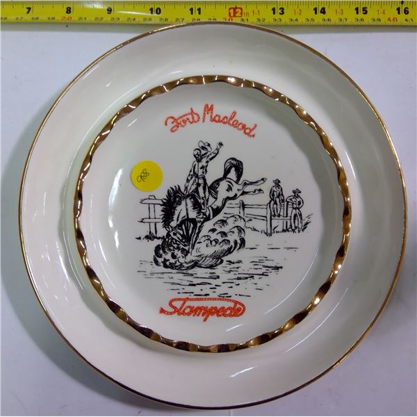 Fort McLeod Stampede Dish - made by Hycroft, Medecine Hat, AB