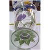 Image 3 : Floral Painted Vase 10" high
