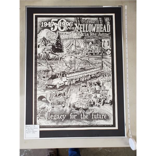 YELLOWHEAD HIGHWAY PRINT IN FRAME