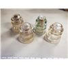 Image 2 : 4 GLASS INSULATORS