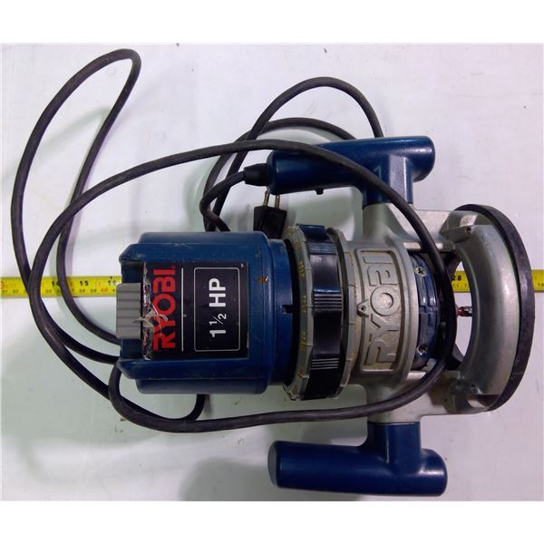Ryobi Router - 1.5HP, 120V, 8.0A, 60Hz, 25,000 RPM