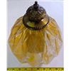 Image 1 : Vintage Gold Glass Light Fixture - some paint flaking
