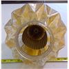 Image 4 : Vintage Gold Glass Light Fixture - some paint flaking