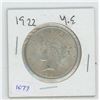 Image 1 : 1922 PEACE SILVER DOLLAR 27 GRAMS