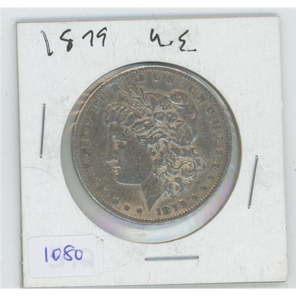 1879 S MORGAN SILVER DOLLAR 27 GRAMS