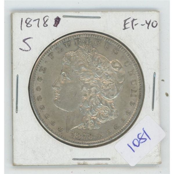 1878 S MORGAN SILVER DOLLAR 27 GRAMS