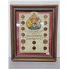 Image 1 : Wood framed Canadian penny collection